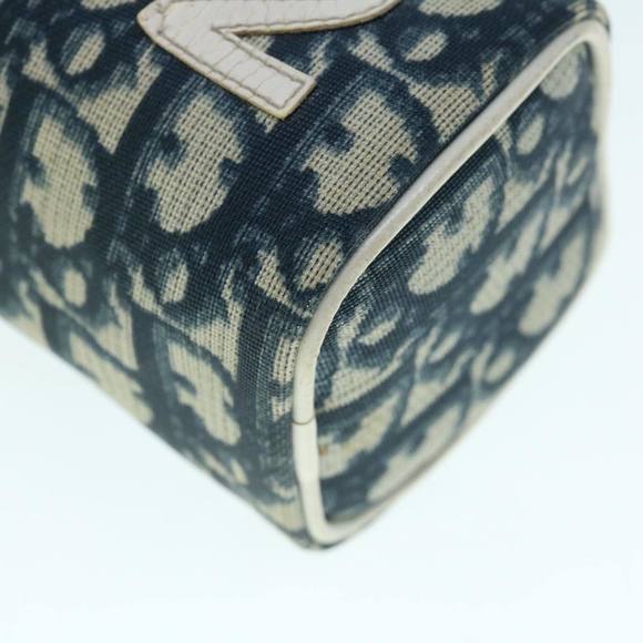Christian Dior Trotter Canvas Pouch Blue Auth 63883 - Picture 9 of 16